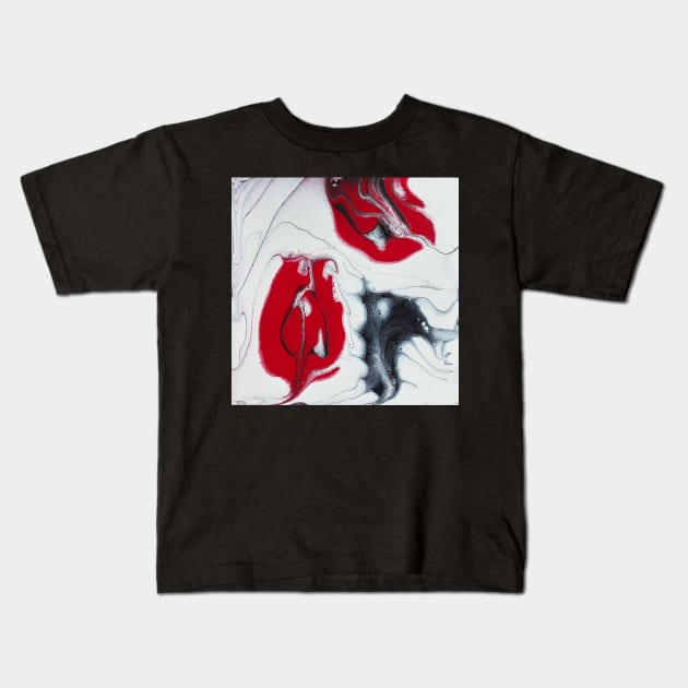 Fluid Paint Kids T-Shirt by GalartCreations